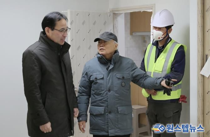 이일희 수원시 장안구청장, 정자2동경로당 리모델링 준공현장 점검