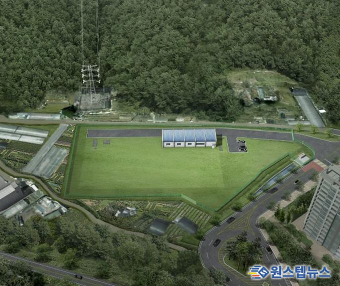 하안동에 설치되는 하수저류시설 조감도