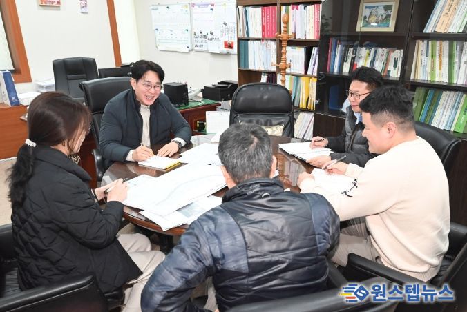 방인섭 의원, 종합건설본부와 장생포순환도로 마지막 확장구간 초기 공사 점검간담회