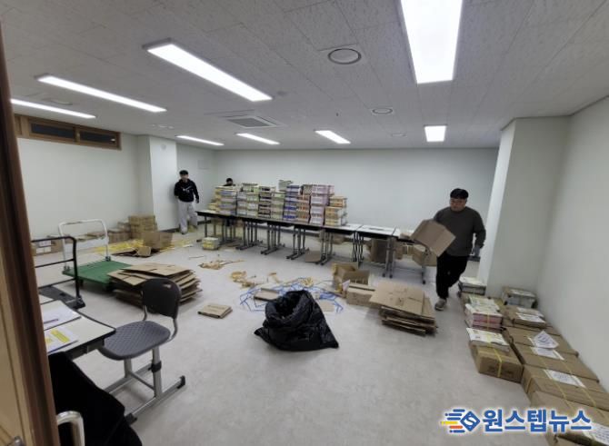 파주교육지원청, 2026년 3월 1일 신설학교 교과서 '교실까지' 분류·배부 지원 완료