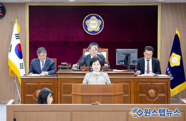 광주광역시 동구의회 김현숙 의원, 5분 자유발언서 가로수 관리 시방서 개선 촉구