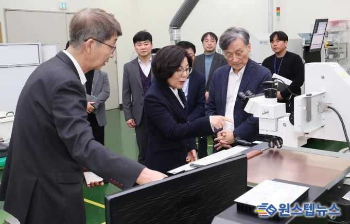 안성시, 첨단 반도체 소부장 기업 ㈜이오테크닉스 방문