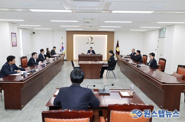 제260회 임시회 일정을 정하는 금천구의회 의회운영위원회