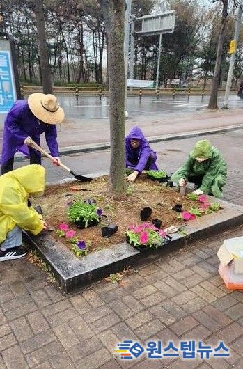 고양시 중산2동, 2026고양국제꽃박람회 대비 초화 식재