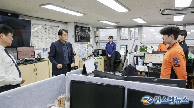 소방서 격려 사진