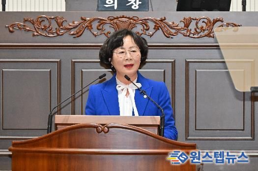 신서경 진주시의원, 자유시장 누수·화장실 문제 개선 촉구