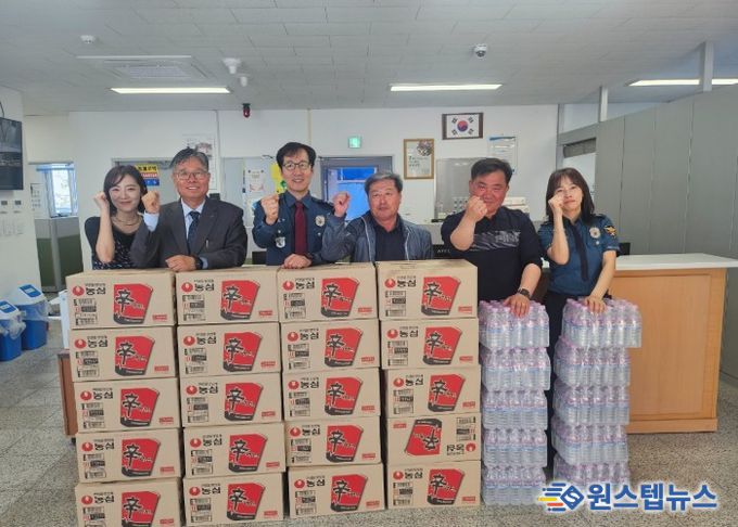 양주시 회천2동 방위협의회, 덕계지구대에 격려 물품 전달