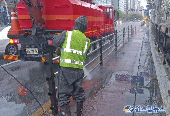 고양시 일산서구, 고양국제꽃박람회 대비 주요 도로 세척 실시