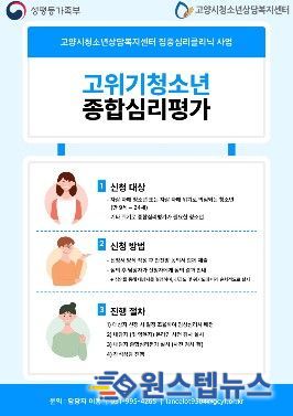 고양시청소년상담복지센터, ‘고위기청소년종합심리평가’ 신규사업 추진